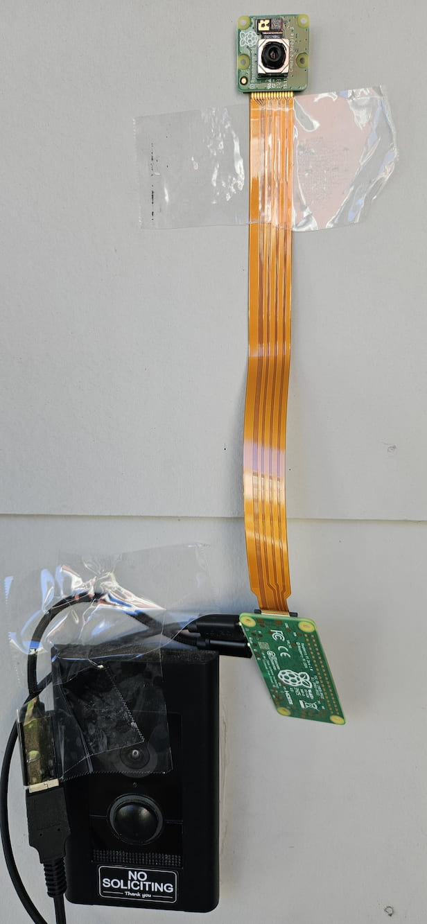 Raspberry Pi Zero 2 W and doorbell camera